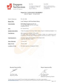 JIS fixed beam clamp test report