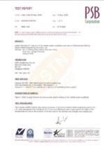 SS280 Ring Lock system test certificate